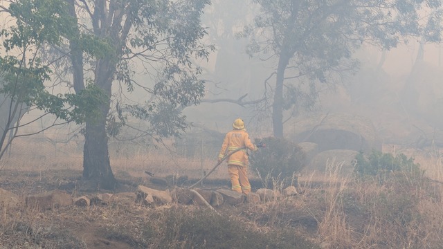 Healesville’s First National Real Estate Mark Gunther collecting donations for Yarck Relief Centre